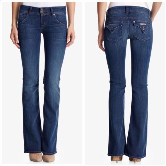 Hudson Signature Boot Back Flap Pocket Jeans - Picture 1 of 8
